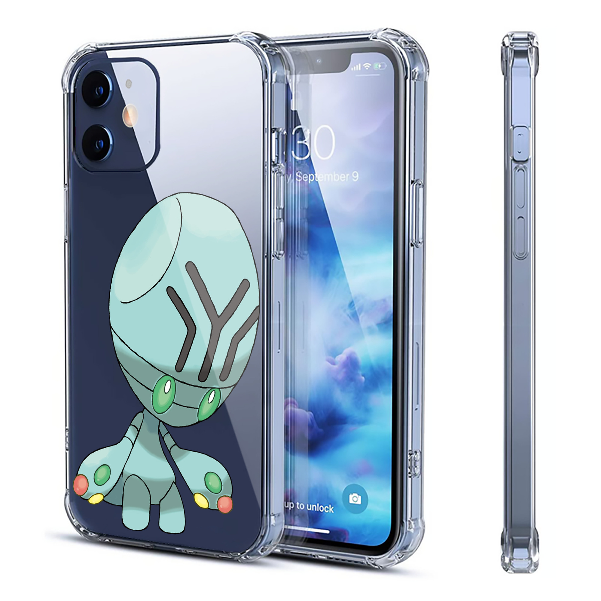 （画像用） ポケットモンスター Pokémon 【iPhone 12シリーズ対応】透明スマホケース（クリアソフトケース）